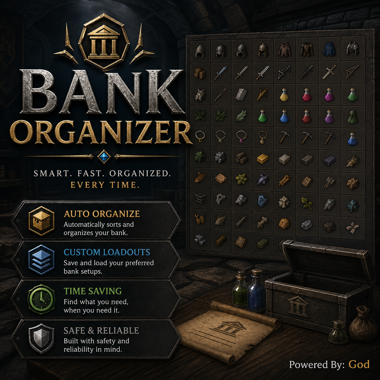 Gods Bank Organizer